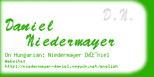 daniel niedermayer business card